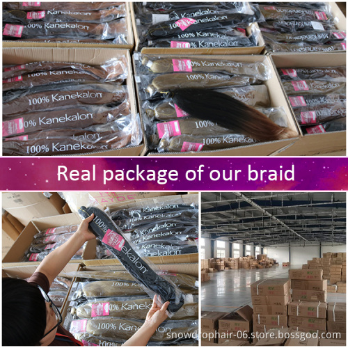 FREE SIMPLE wholesale Hot Selling pre-stretched ombre prestreched braid pre stretched braiding hair